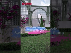 T3 130kw Proyecto de bomba de calor para piscinas comerciales de Qatar