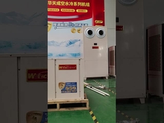 Tipo de conducto de techo bomba de calor de enfriamiento por evaporación para supermercado almacén garaje subterráneo