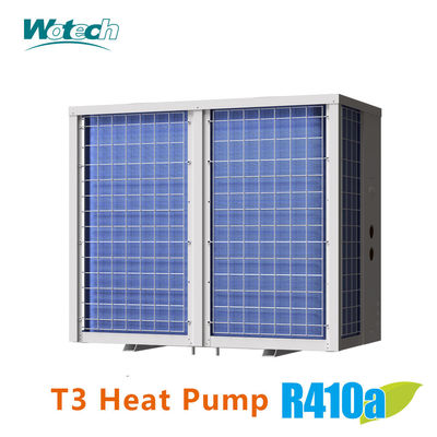 comprar 55kw T3 Temp. Zona Vertical Descarga Comercial R410a En / apagado Calentador de piscina Frío de la bomba de calor Fabricación en línea