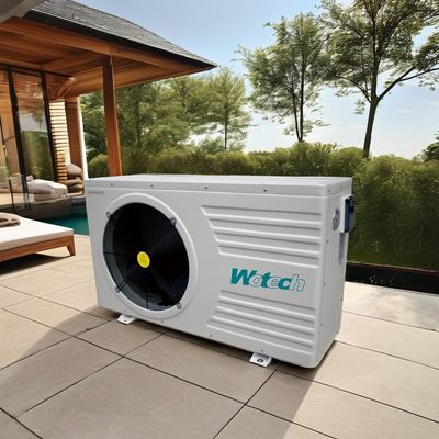Exchanger de calor de tubo de titanio de plástico de hoja de piscina de fuente de aire bomba de calor para interiores / exteriores