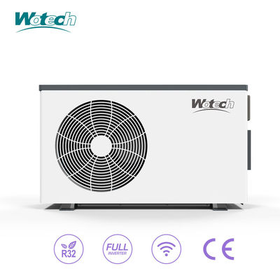 16kw R32 bomba de calor de piscina con invertidor completo con COP alto y hoja galvanizada