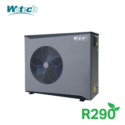 Bomba de calor monobloque de invertidor de fase única de 12 kW R290 con certificado CE de calefacción, refrigeración y calefacción de alta temperatura