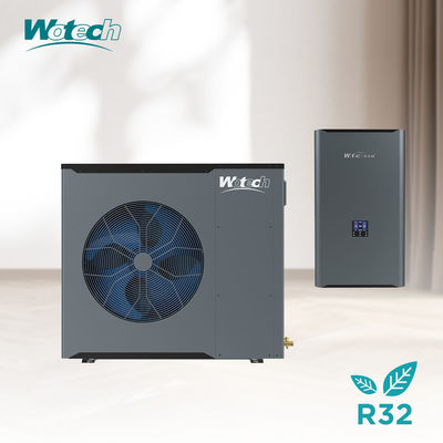 Certificado CE de Wotech 8kw R32 Inversor de fase única bomba de calor dividida para calefacción y refrigeración de calefacción de alta temperatura
