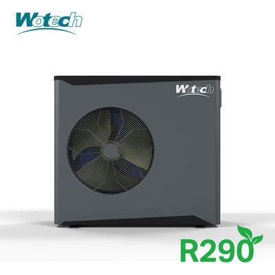 R290 bomba de calor de fuente de aire monobloque compresor rotativo de corriente continua para una solución de calefacción sostenible