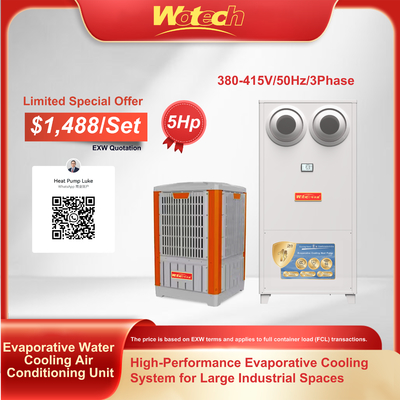 Oferta especial para equipos de aire acondicionado evaporativo con refrigeración por agua, de pie, Jet Flow, para interiores, con unidad exterior de plástico