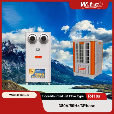 Oferta especial para equipos de aire acondicionado evaporativo con refrigeración por agua, de pie, Jet Flow, para interiores, con unidad exterior de plástico