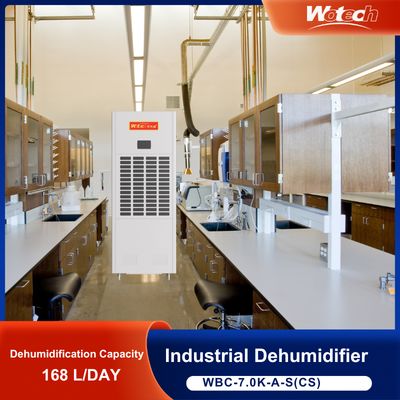 Oferta especial limitada Desumidificador industrial portátil 168L / día Modo de secado rápido Diseño anticorrosión para áreas de construcción / almacenamiento